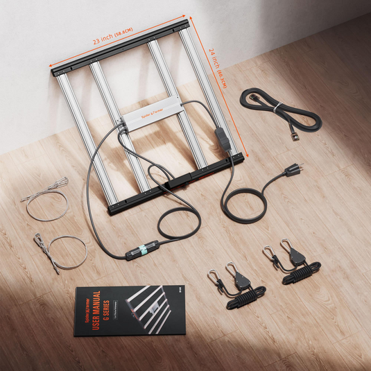 Spider Farmer - G4500 320W LED Grow Light – App Controlled Full Spectrum 2x4