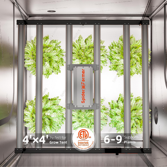 Spider Farmer - G5000 480W LED Grow Light – App Controlled Full Spectrum 4x4