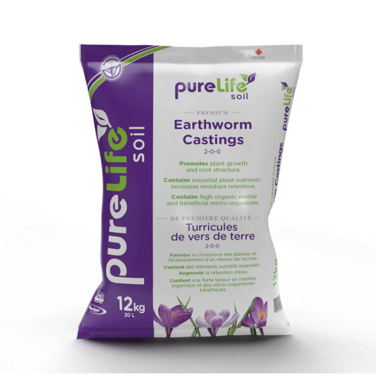 Pure Life Soil - Earthworm Castings - Organic Soil Enhancer 20L