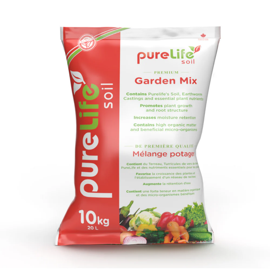 Pure Life Soil - Organic Garden Soil Mix (20L) - Ideal for Raised Beds & Flower Gardens