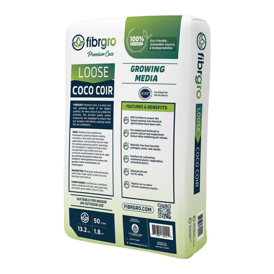 Fibrgro - Premium Coco 50L - RHP Certified Coco Coir for Plants
