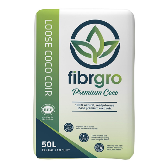 Fibrgro - Premium Coco 50L - RHP Certified Coco Coir for Plants