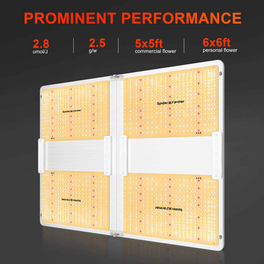 Spider Farmer - SF7000 650W LED Grow Light – Full Spectrum 5x5 Coverage