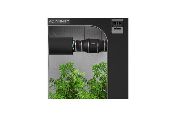 AC Infinity - Système de ventilateur de conduit en ligne silencieux Cloudline T4 avec contrôleur de température et d'humidité 4