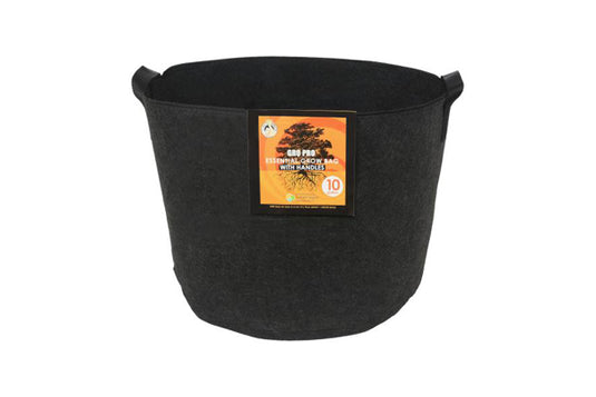Gro Pro - Essential Round Fabric Pot with Handles - Breathable, Durable, and Convenient