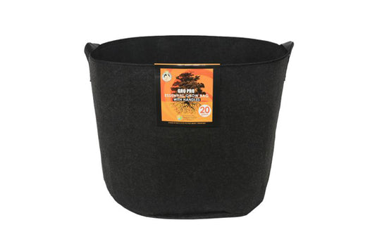 Gro Pro - Essential Round Fabric Pot with Handles - Breathable, Durable, and Convenient