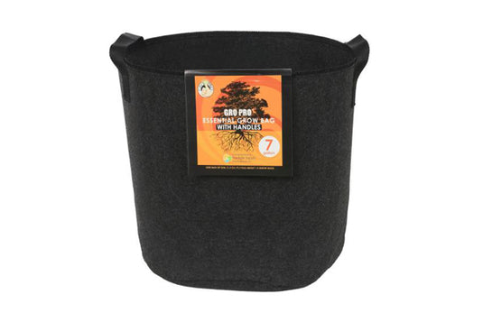 Gro Pro - Essential Round Fabric Pot with Handles - Breathable, Durable, and Convenient