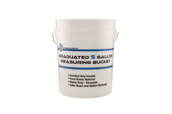 Measure Master 5 Gallon Graduated Measuring Bucket | Comfort Grip ...