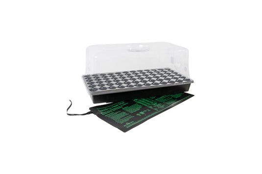 Jump Start Hot House - Heat Mat, Tray, 72-Cell Insert, 7.5" Dome