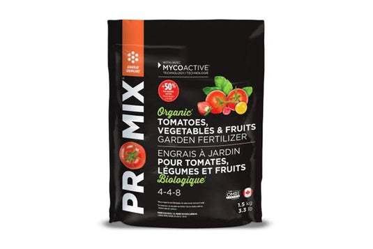 PRO-MIX Organic Tomatoes, Veg & Fruits Mix (1.5kg) - Premium Peat-Based Blend