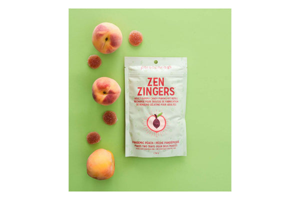 Zen Zingers - Pandemic Peach Cannabis Gummy Mix Refill